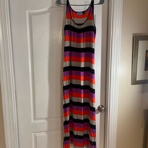 Cynthia Rowley Vibrant Striped Maxi Dress